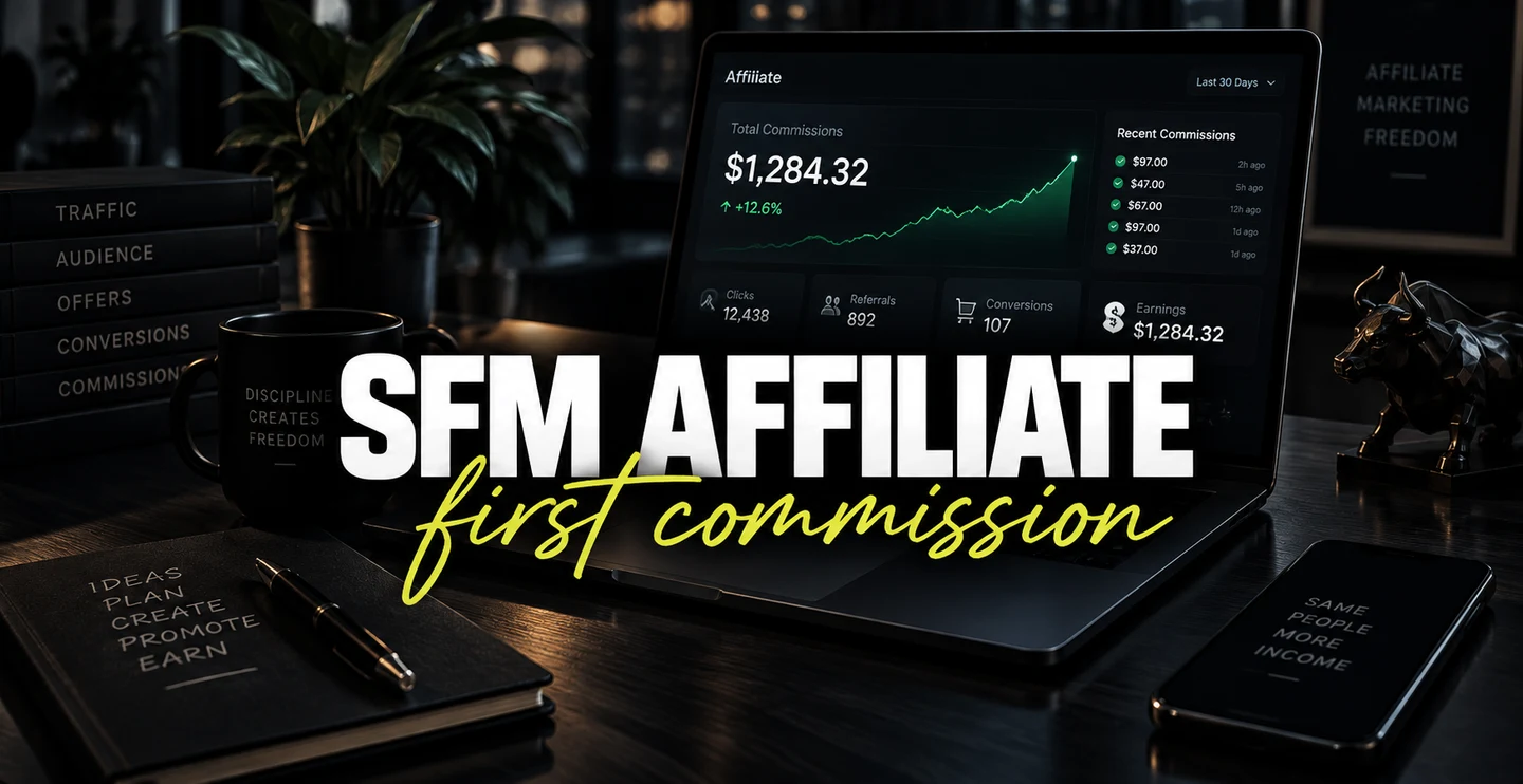 SFM Affiliate — First Commission